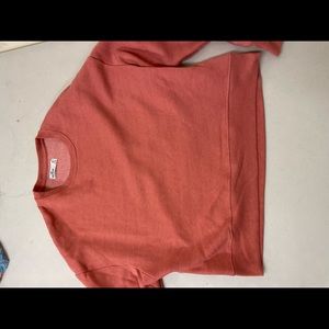 peach hollister crew neck